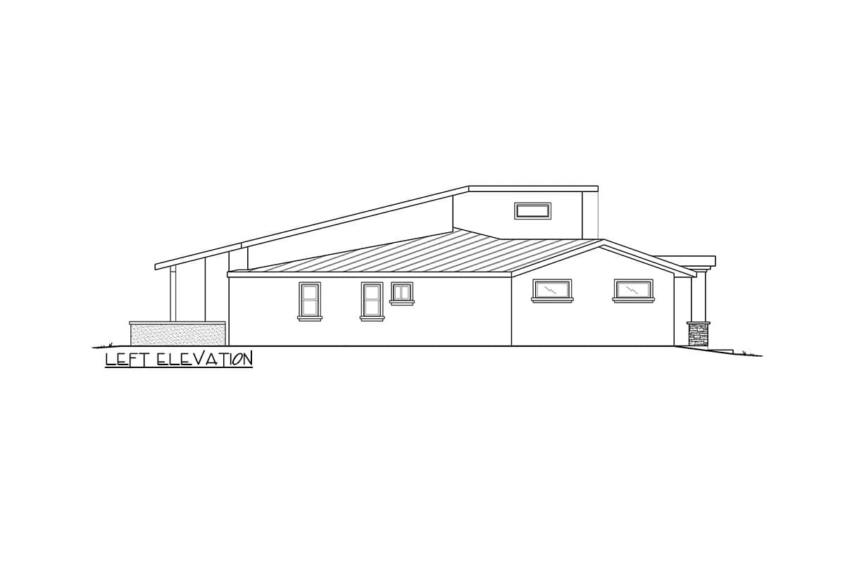 Plan 833010WAT: 3-Bed Minimalist Modern House Plan with Flexible Home Office Space - 2231 Sq. Ft. - Image #26