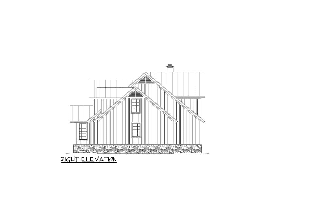 Plan 680274VR: 3-Bed Country House Plan with 3-Car Garage - 3000 Sq Ft - Image #5 - Farmhouse