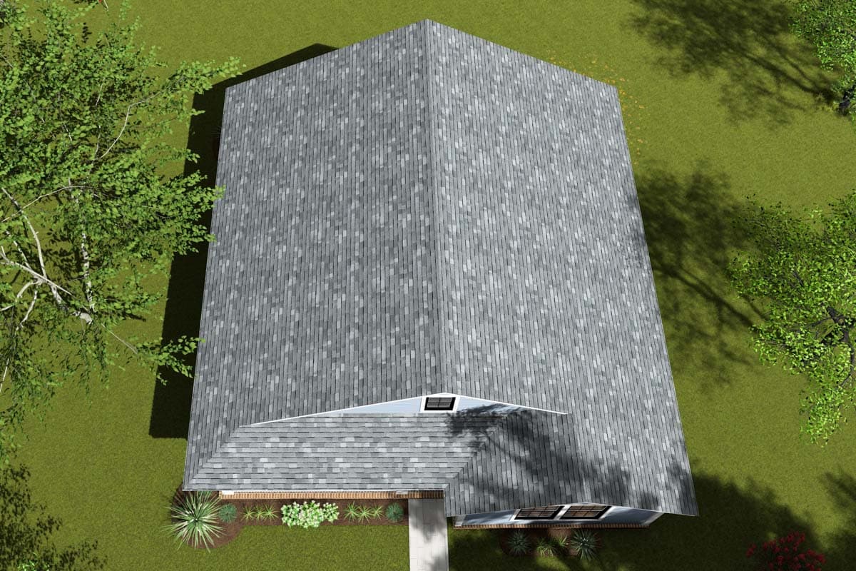 Plan 52339WM: 2-Bed 2-Bath Country Cottage-Style Home with Front Porch and Open Living Space - Image #7 - Cabin, Cottage, Country, Traditional