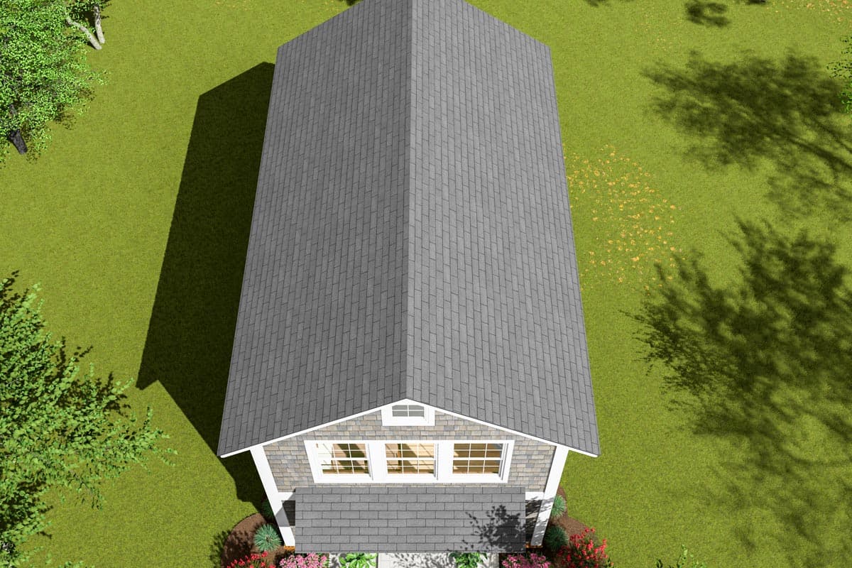 Plan 52340WM: 2-Story Shingled Cottage with 2 Upstairs Bedrooms - 896 Sq Ft - Image #6 - Cabin, Cape Cod, Coastal, Cottage, Country, Shingle, Traditional, Vacation