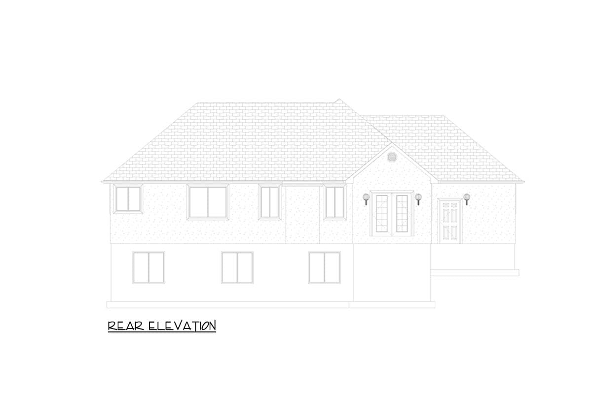 Plan 61486UT: 3 Bed Ranch House Plan with Bonus Above 3-Car Garage - 2053 Sq Ft - Image #9 - Ranch, Traditional