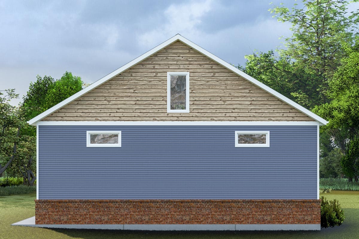 Plan 61488UT: 1750 Square Foot RV-Friendly Detached Garage with Bonus Space and Bath Above - Image #11