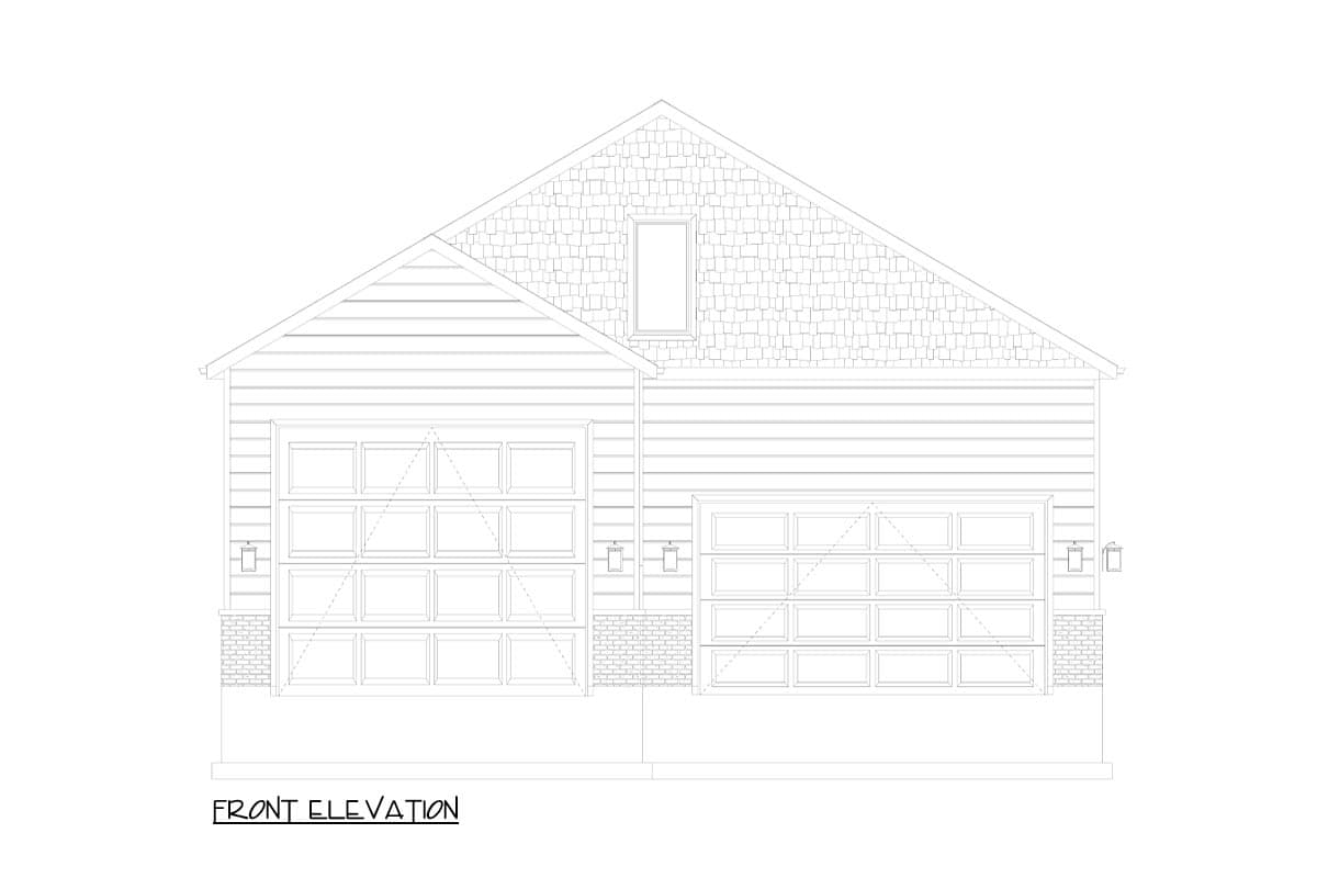 Plan 61488UT: 1750 Square Foot RV-Friendly Detached Garage with Bonus Space and Bath Above - Image #13