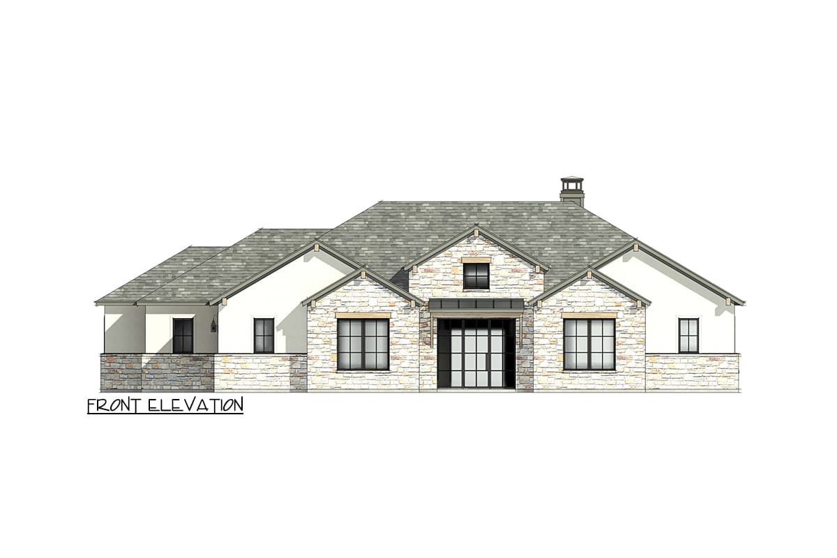 Plan 818124JSS: New American house Plan with Vaulted Family Room - 2459 Sq Ft - Image #5