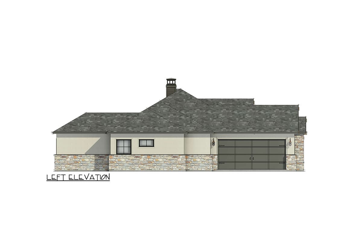 Plan 818124JSS: New American house Plan with Vaulted Family Room - 2459 Sq Ft - Image #6
