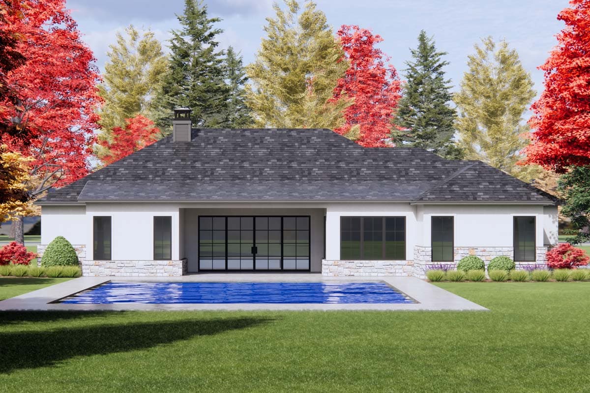 Plan 818124JSS: New American house Plan with Vaulted Family Room - 2459 Sq Ft - Image #4