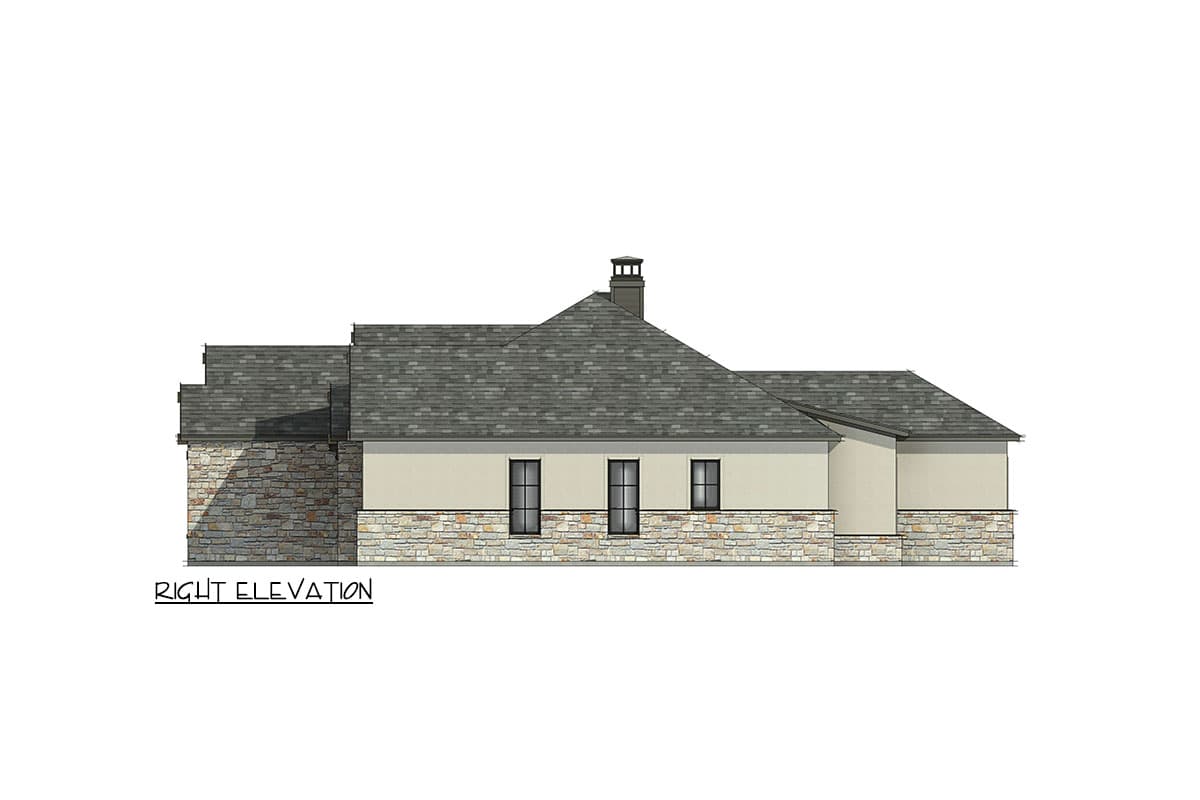 Plan 818124JSS: New American house Plan with Vaulted Family Room - 2459 Sq Ft - Image #8