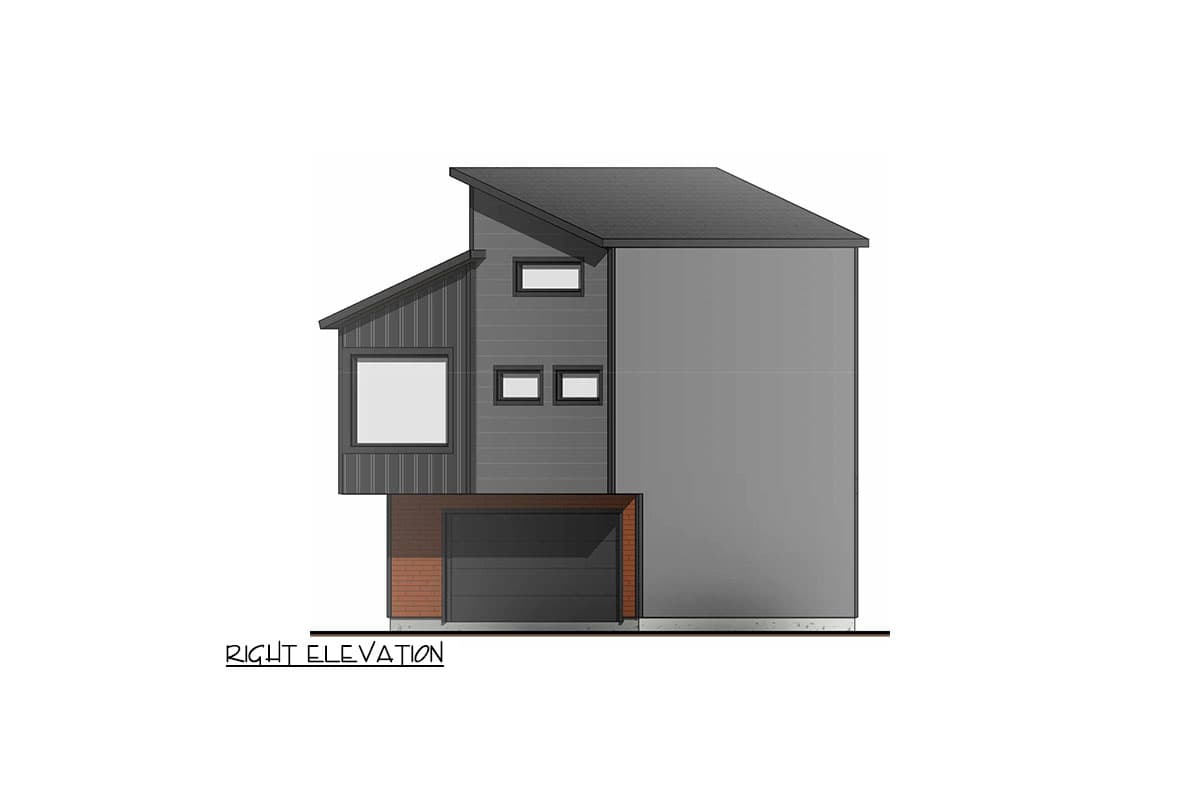 Plan 100321GHR: Modern Garage Apartment with Loft - 397 Sq Ft Garage and 800 Sq Ft Apartment - Image #4
