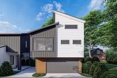 Modern Garage Apartment with Loft - 397 Sq Ft Garage and 800 Sq Ft Apartment