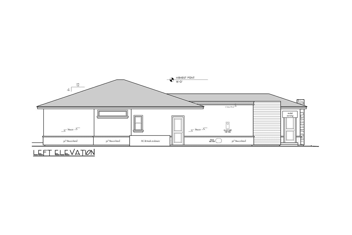 Plan 833012WAT: 3-Bed Contemporary House Plan With Private Casita ADU for Narrow Lot - 2,187 Sq. Ft. - Image #26 - Contemporary, Mountain, Prairie, Ranch, Southwest