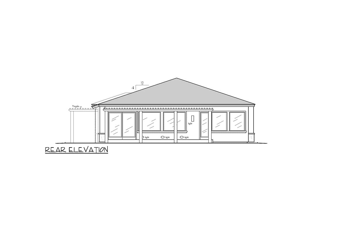 Plan 833012WAT: 3-Bed Contemporary House Plan With Private Casita ADU for Narrow Lot - 2,187 Sq. Ft. - Image #27 - Contemporary, Mountain, Prairie, Ranch, Southwest