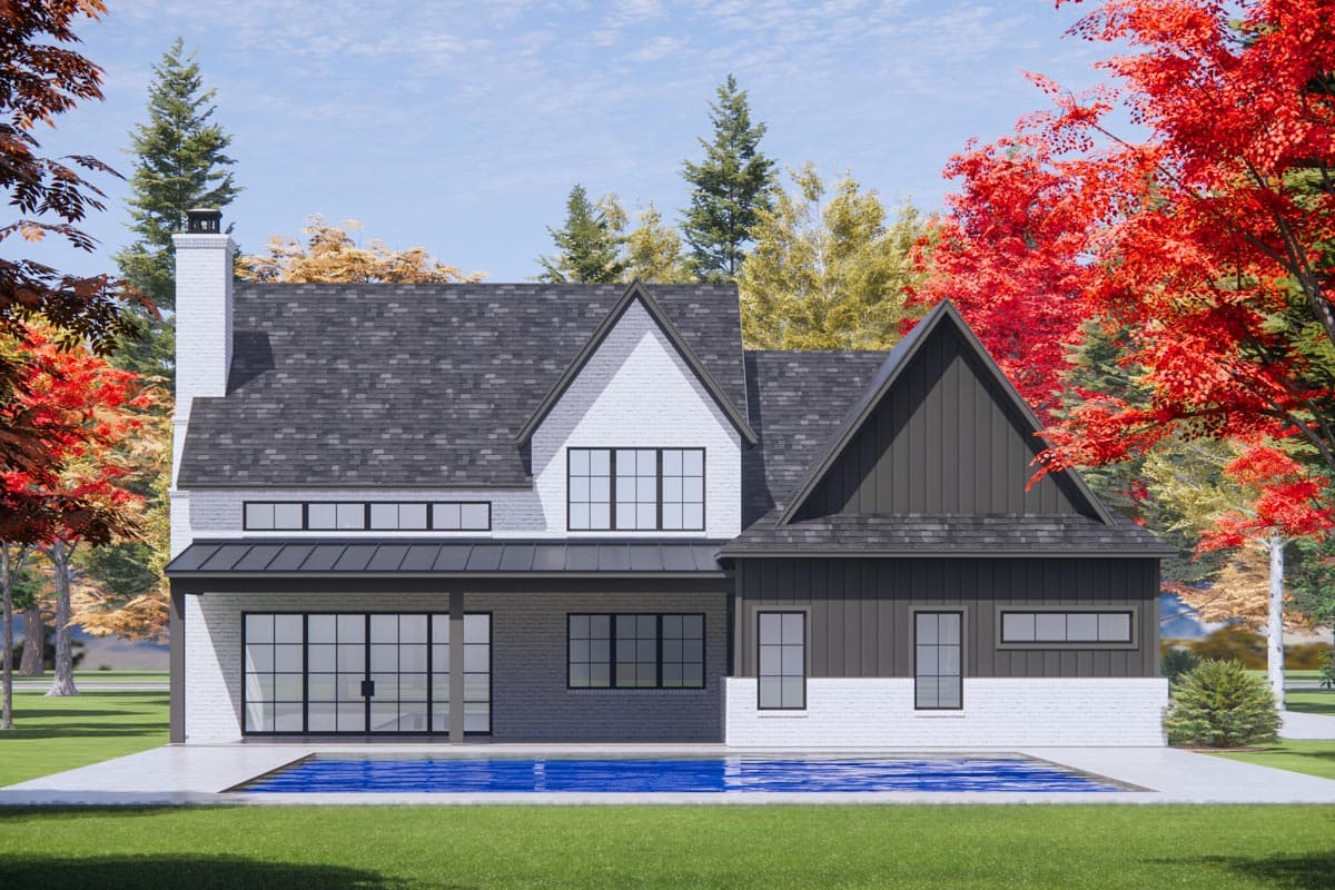 Plan 818126JSS: French Country House Plan with Split Bed Layout and a Flex Room - 3228 Sq Ft - Image #4 - Transitional