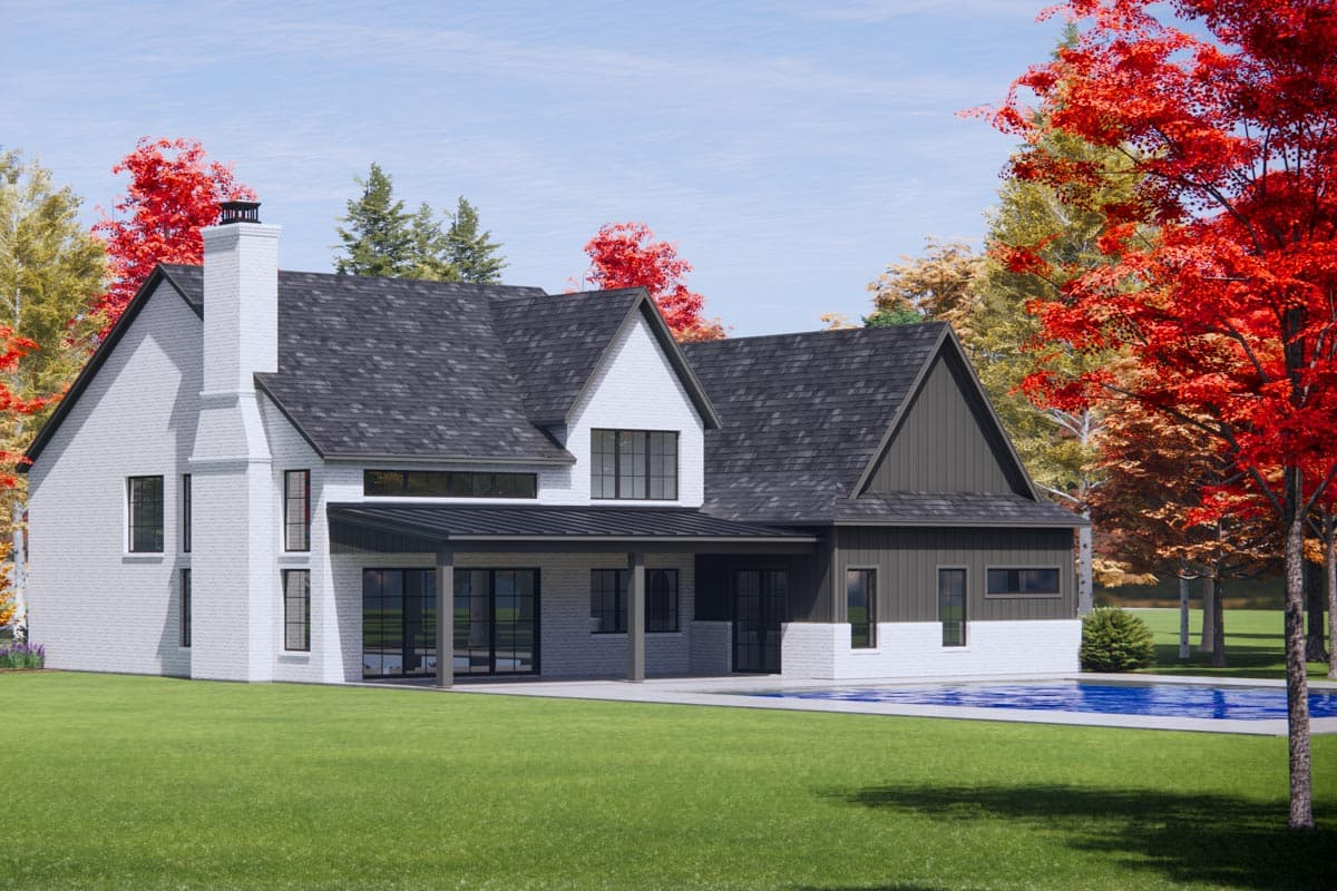 Plan 818126JSS: French Country House Plan with Split Bed Layout and a Flex Room - 3228 Sq Ft - Image #5 - Transitional