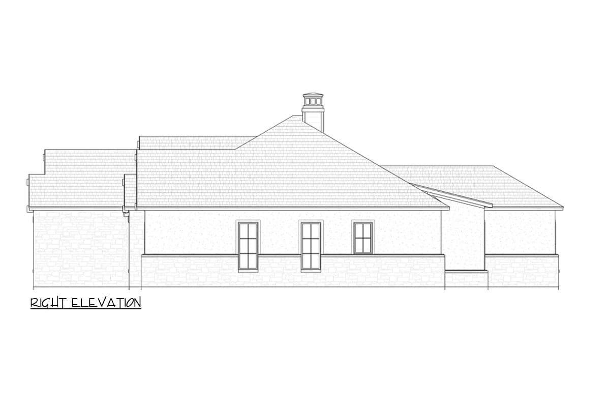 Plan 818126JSS: French Country House Plan with Split Bed Layout and a Flex Room - 3228 Sq Ft - Image #10 - Transitional