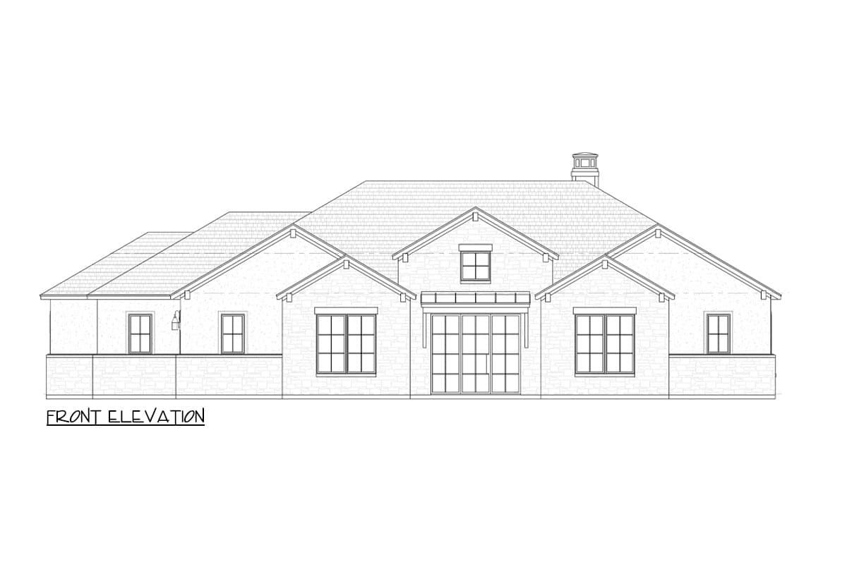 Plan 818126JSS: French Country House Plan with Split Bed Layout and a Flex Room - 3228 Sq Ft - Image #9 - Transitional