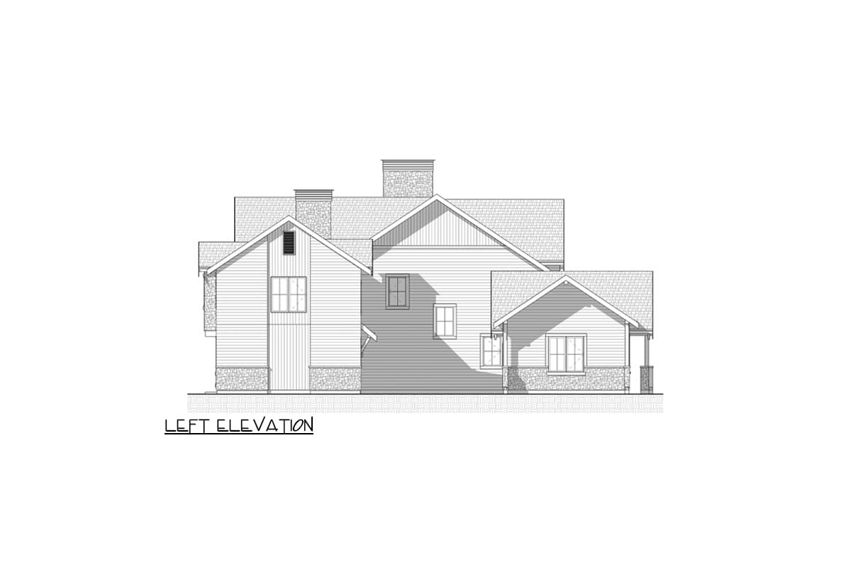 Plan 330016WLE: Rustic Mountain House Plan ADU Above Garage - 5643 Sq Ft - Image #10 - Craftsman, Mountain, New American, Rustic, Transitional