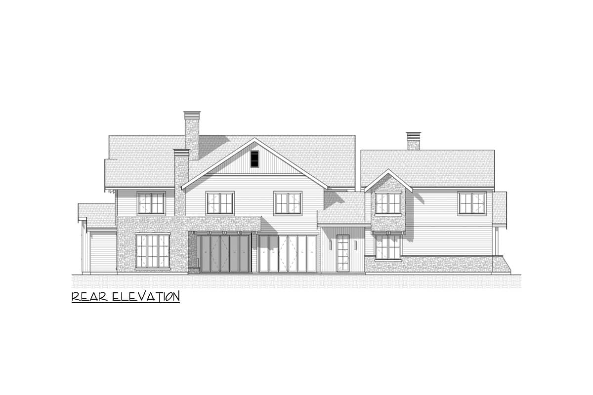 Plan 330016WLE: Rustic Mountain House Plan ADU Above Garage - 5643 Sq Ft - Image #11 - Craftsman, Mountain, New American, Rustic, Transitional