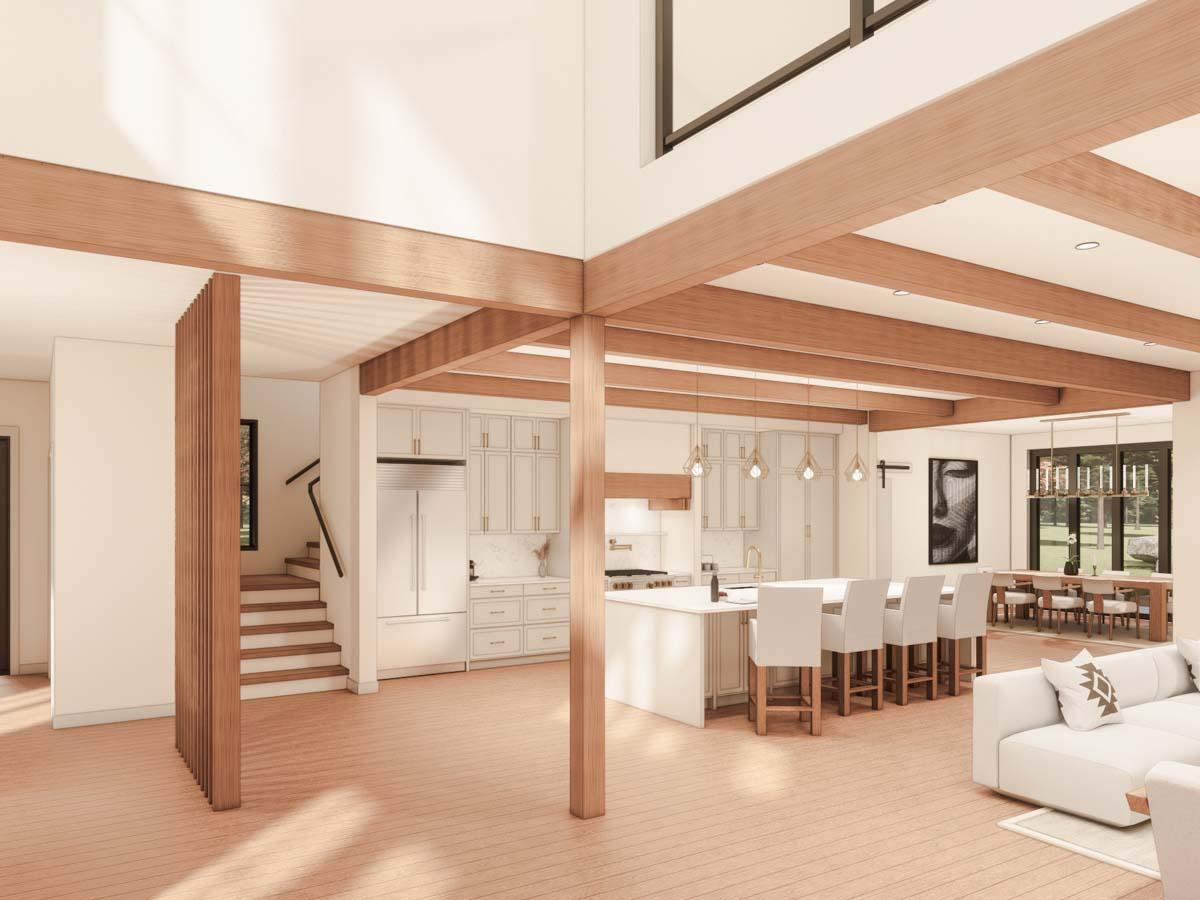 Plan 330016WLE: Rustic Mountain House Plan ADU Above Garage - 5643 Sq Ft - Image #7 - Craftsman, Mountain, New American, Rustic, Transitional