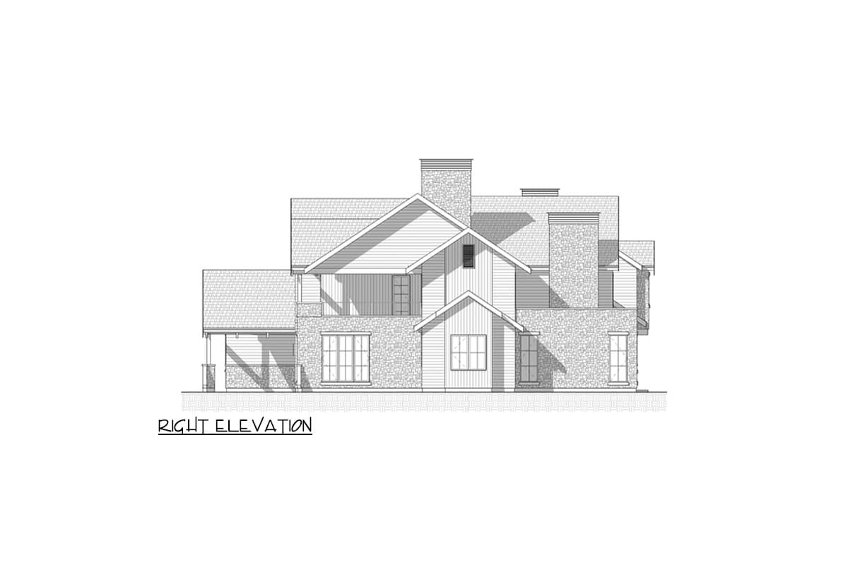 Plan 330016WLE: Rustic Mountain House Plan ADU Above Garage - 5643 Sq Ft - Image #12 - Craftsman, Mountain, New American, Rustic, Transitional