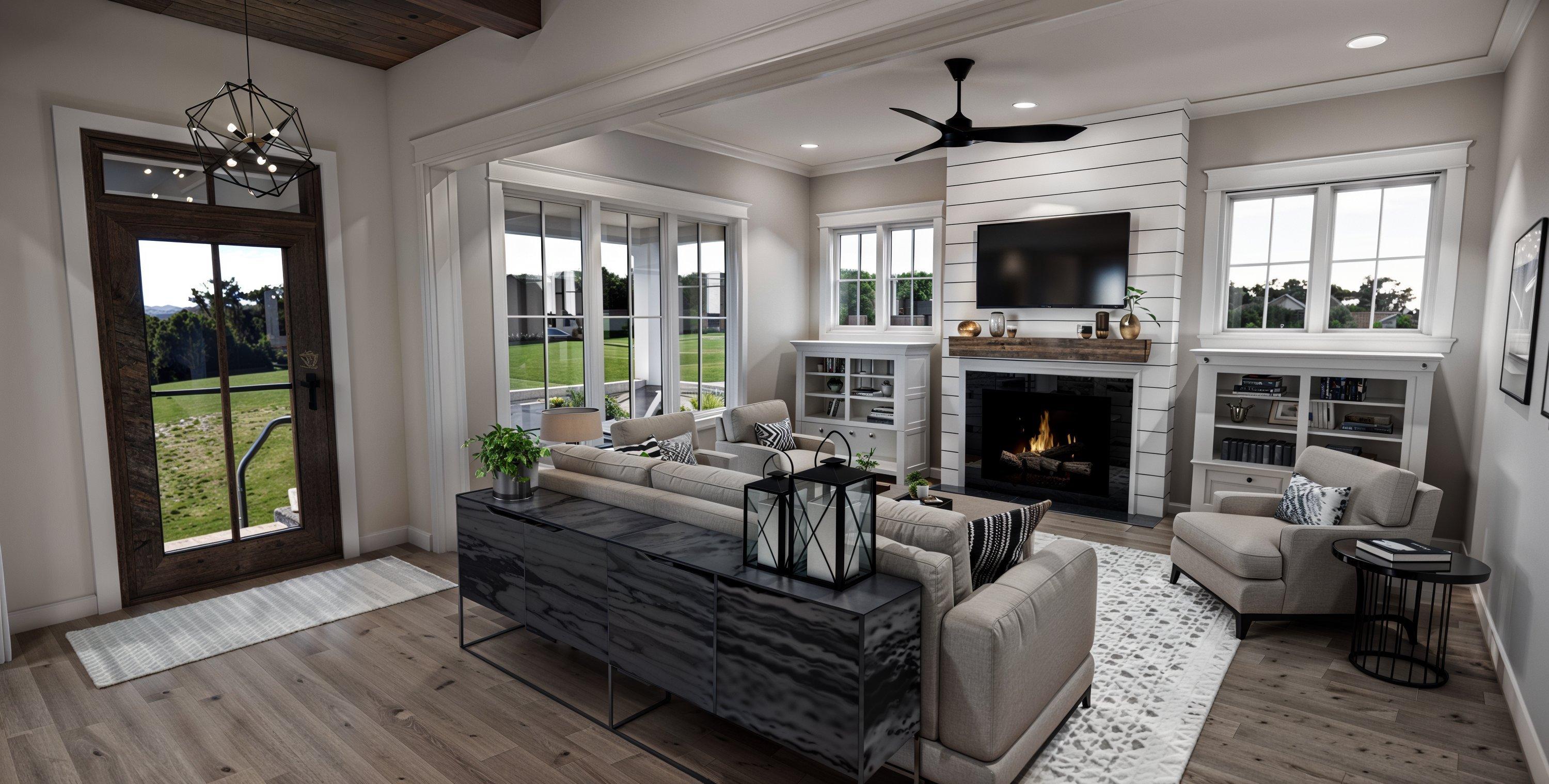 Plan 14792RK: Country Cottage House Plan with 3 Bedrooms and a 2-Car Garage in Back - 2454 Sq Ft - Image #10 - Cottage, Country, New American
