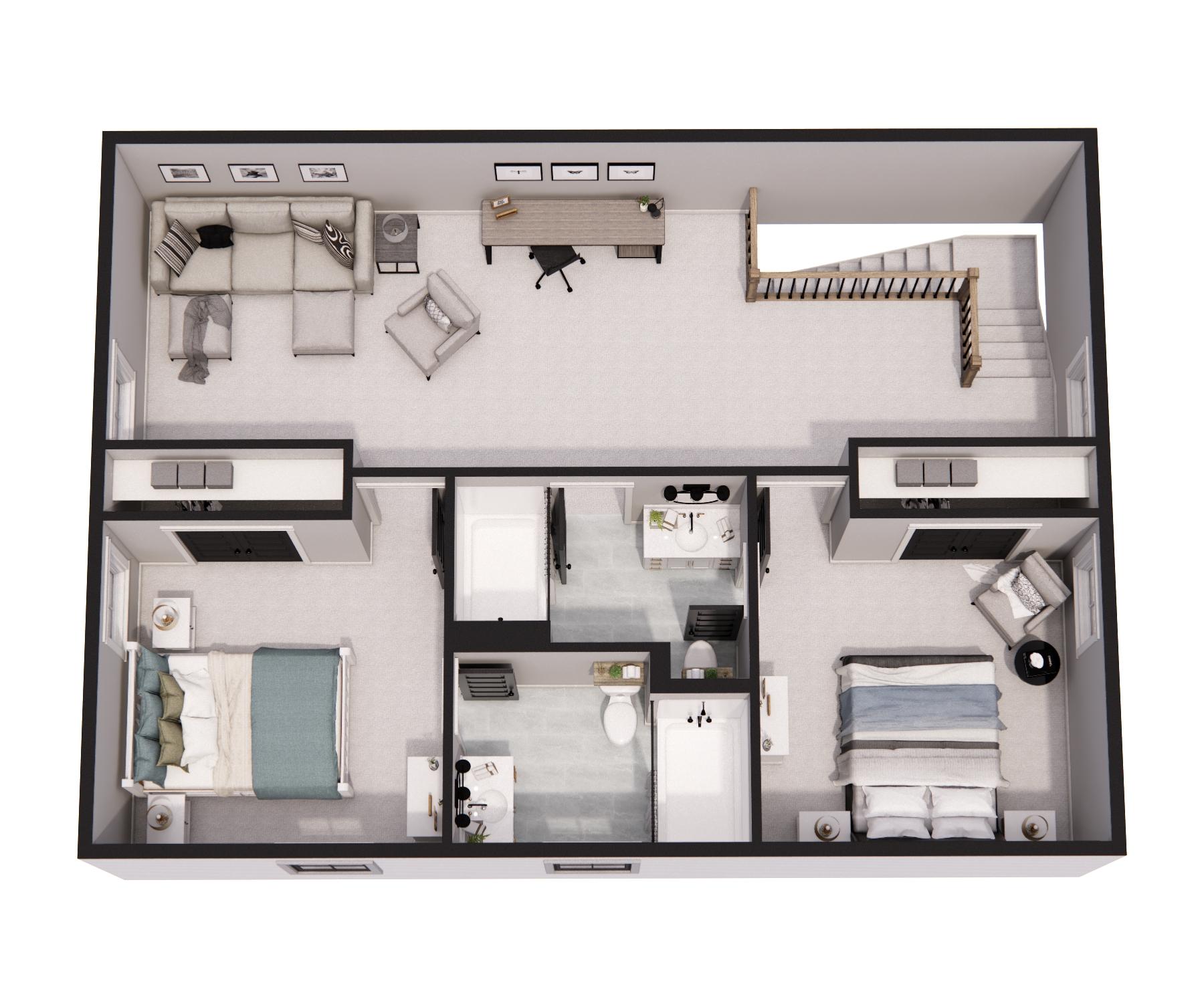 Plan 14794RK: Modern Farmhouse Plan with 3 Bedrooms and a Garage in Back - 2454 Sq Ft - Image #34 - Country, Farmhouse, Modern Farmhouse, New American