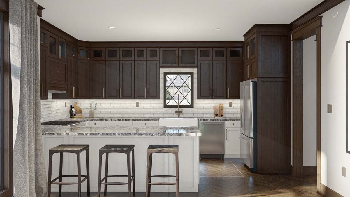 Plan 623326DJ: Tudor-Style House Plan with Two Laundry Rooms and Upstairs Deck - 2783 Sq Ft - Image #11 - Cottage, European, Tudor