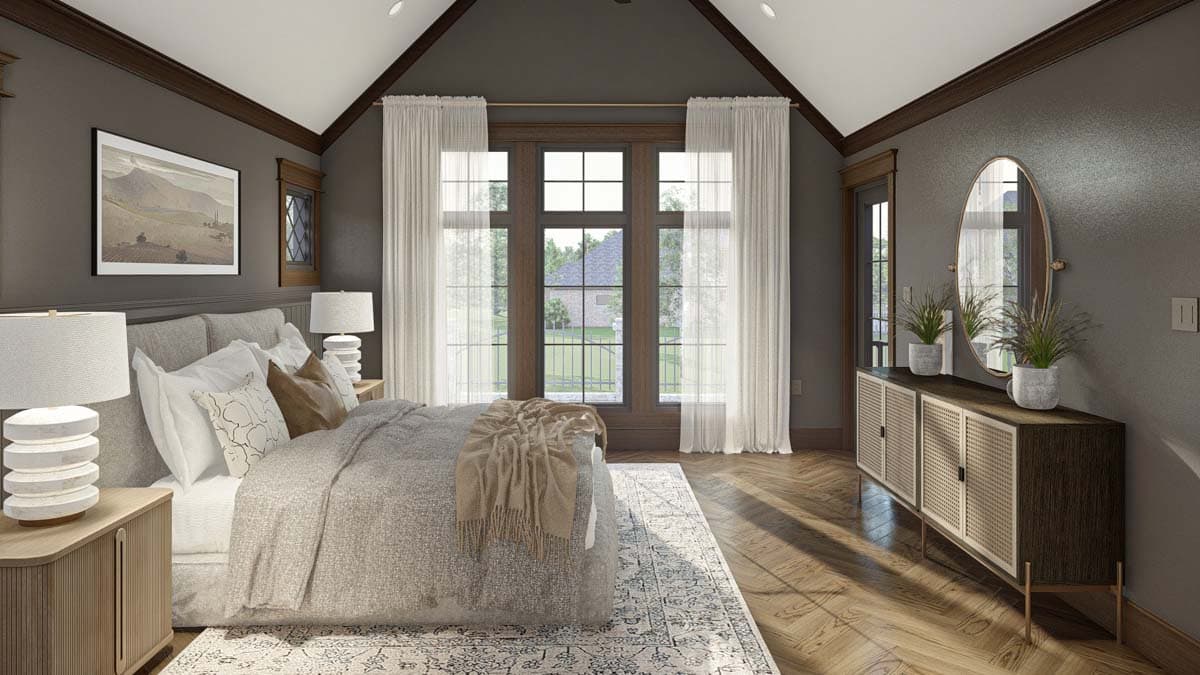 Plan 623326DJ: Tudor-Style House Plan with Two Laundry Rooms and Upstairs Deck - 2783 Sq Ft - Image #17 - Cottage, European, Tudor