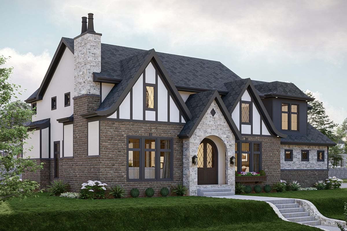 Plan 623326DJ: Tudor-Style House Plan with Two Laundry Rooms and Upstairs Deck - 2783 Sq Ft - Image #22 - Cottage, European, Tudor