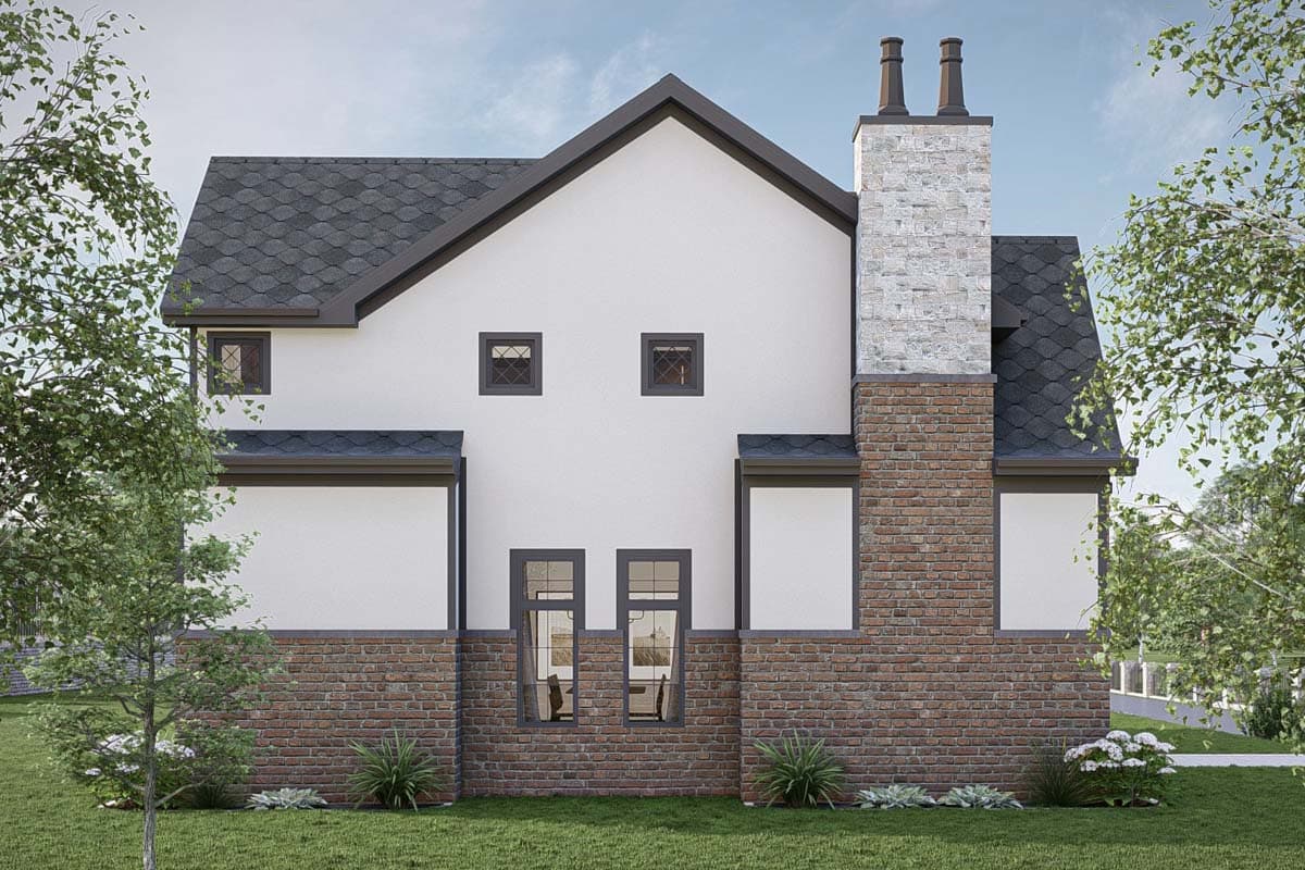 Plan 623326DJ: Tudor-Style House Plan with Two Laundry Rooms and Upstairs Deck - 2783 Sq Ft - Image #23 - Cottage, European, Tudor