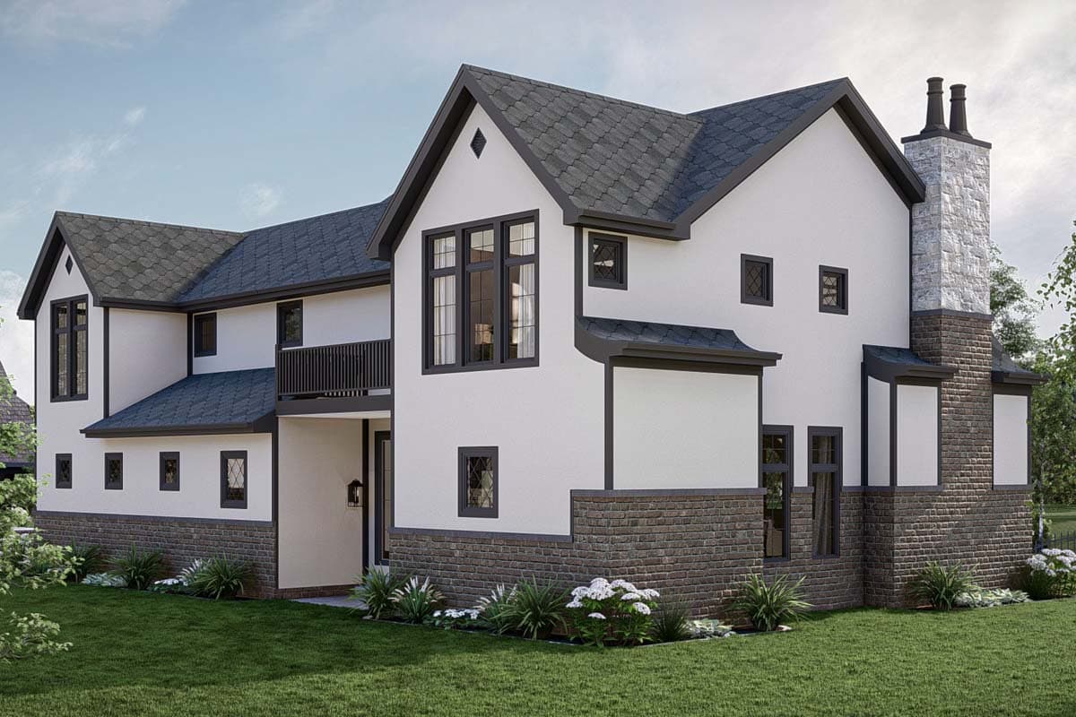 Plan 623326DJ: Tudor-Style House Plan with Two Laundry Rooms and Upstairs Deck - 2783 Sq Ft - Image #25 - Cottage, European, Tudor