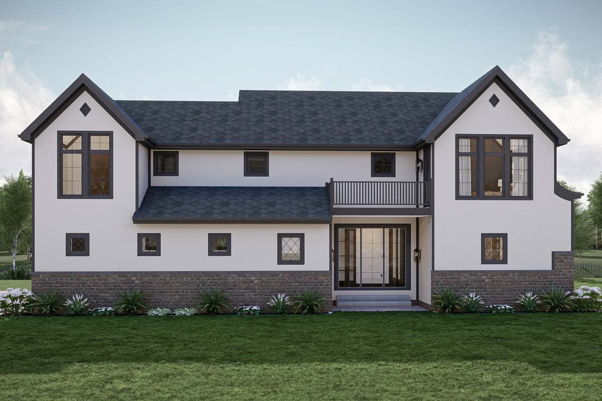 Plan 623326DJ: Tudor-Style House Plan with Two Laundry Rooms and Upstairs Deck - 2783 Sq Ft - Image #24 - Cottage, European, Tudor