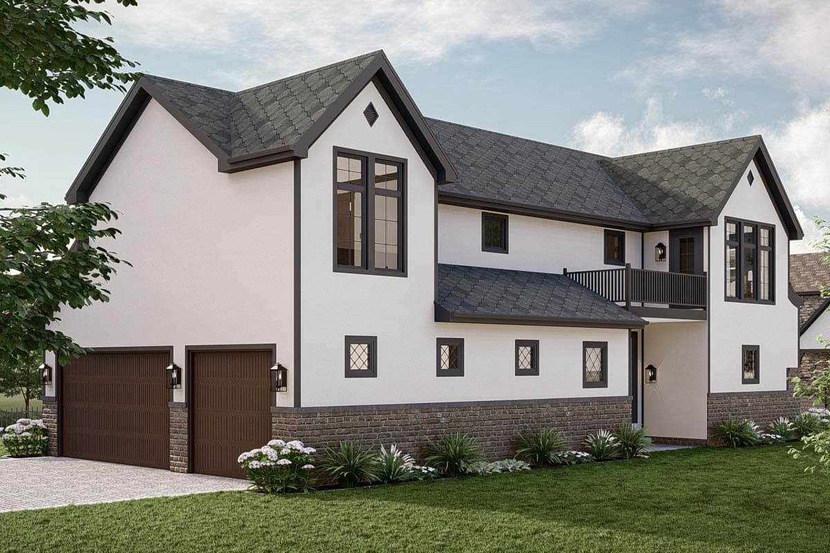 Plan 623326DJ: Tudor-Style House Plan with Two Laundry Rooms and Upstairs Deck - 2783 Sq Ft - Image #26 - Cottage, European, Tudor