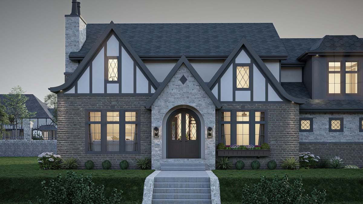 Plan 623326DJ: Tudor-Style House Plan with Two Laundry Rooms and Upstairs Deck - 2783 Sq Ft - Image #28 - Cottage, European, Tudor