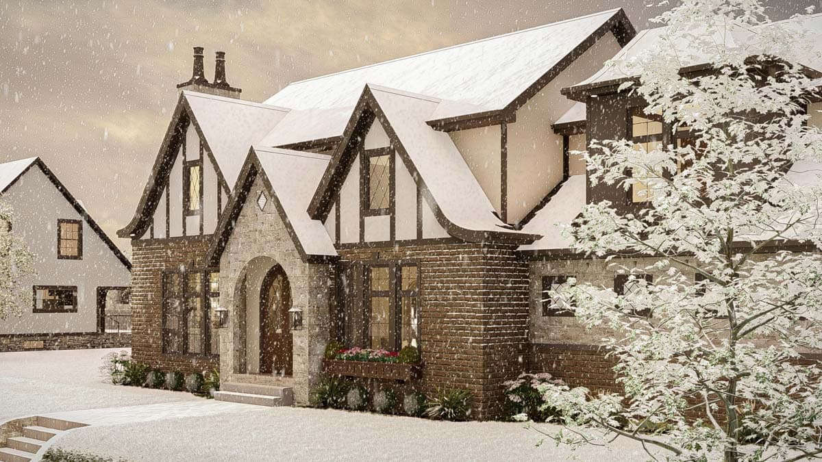 Plan 623326DJ: Tudor-Style House Plan with Two Laundry Rooms and Upstairs Deck - 2783 Sq Ft - Image #29 - Cottage, European, Tudor