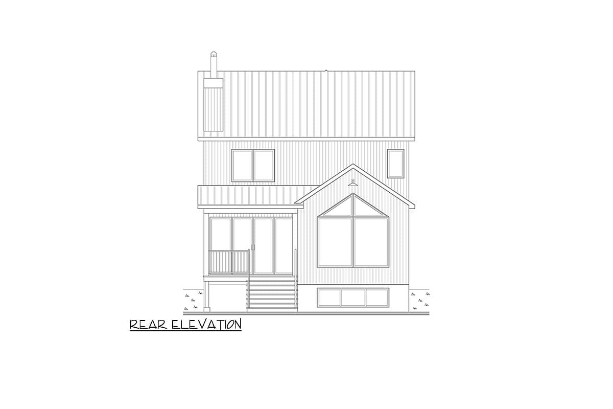 Plan 22684DR: 6-Bed Scandinavian Style House Plan with Finished Lower Level - 3018 Sq Ft - Image #10 - Farmhouse, Modern Farmhouse, Scandinavian, Transitional