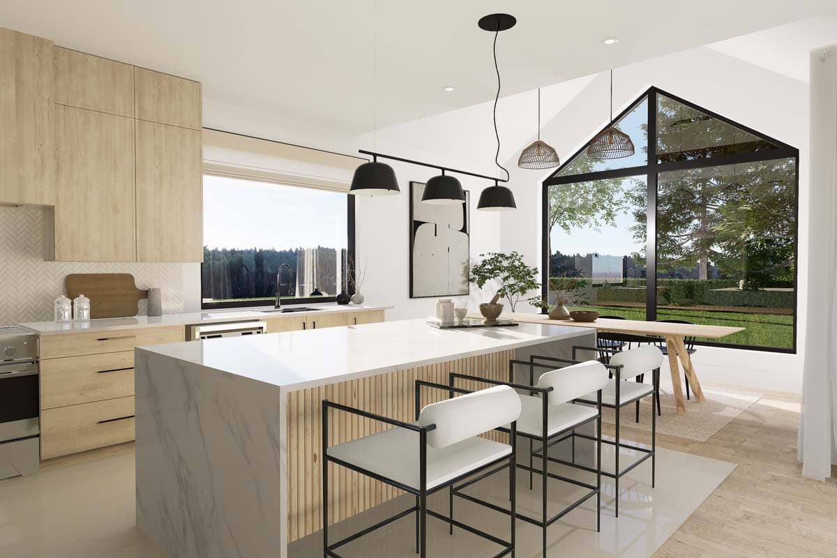 Plan 22684DR: 6-Bed Scandinavian Style House Plan with Finished Lower Level - 3018 Sq Ft - Image #4 - Farmhouse, Modern Farmhouse, Scandinavian, Transitional