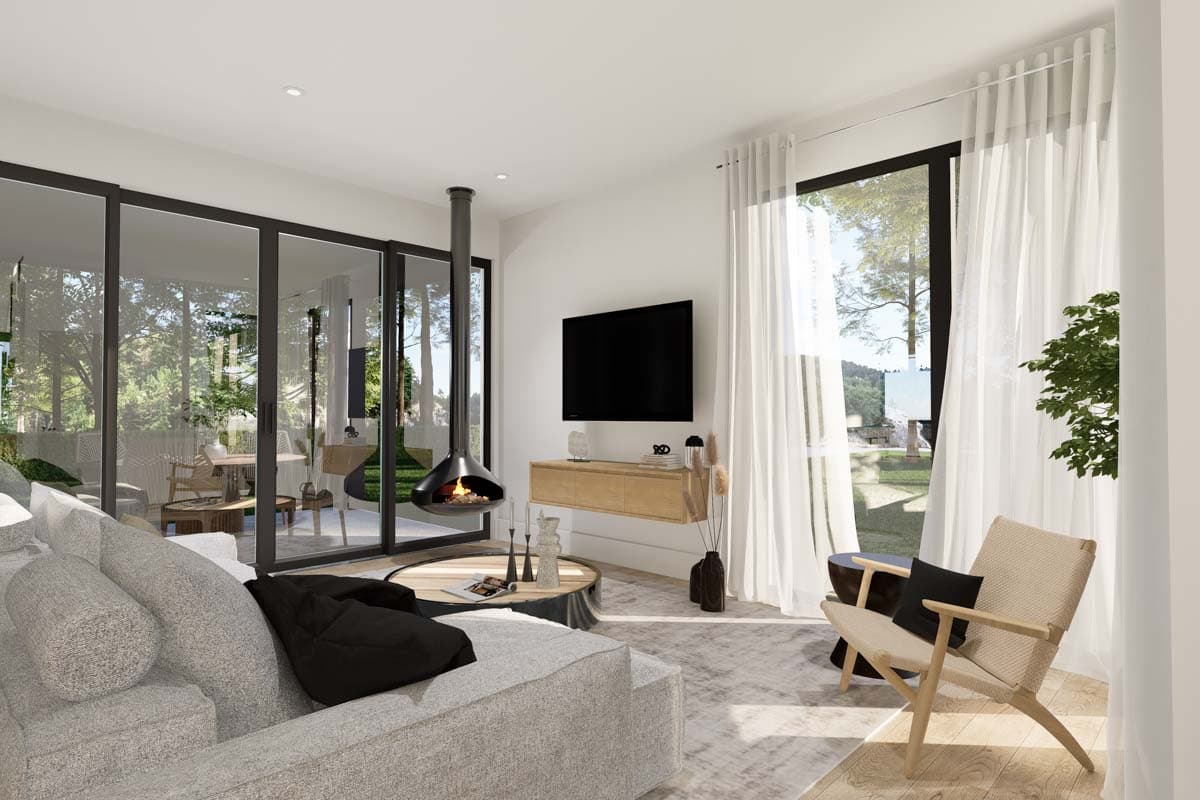 Plan 22684DR: 6-Bed Scandinavian Style House Plan with Finished Lower Level - 3018 Sq Ft - Image #5 - Farmhouse, Modern Farmhouse, Scandinavian, Transitional