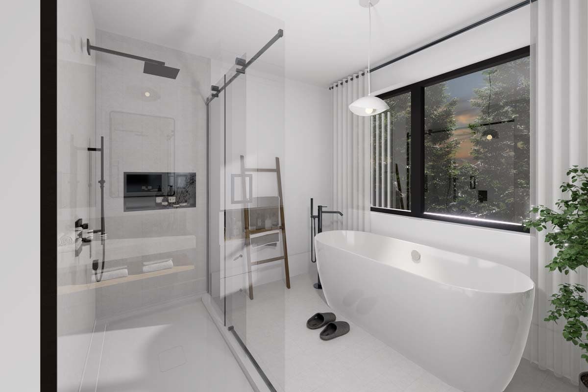 Plan 22684DR: 6-Bed Scandinavian Style House Plan with Finished Lower Level - 3018 Sq Ft - Image #9 - Farmhouse, Modern Farmhouse, Scandinavian, Transitional