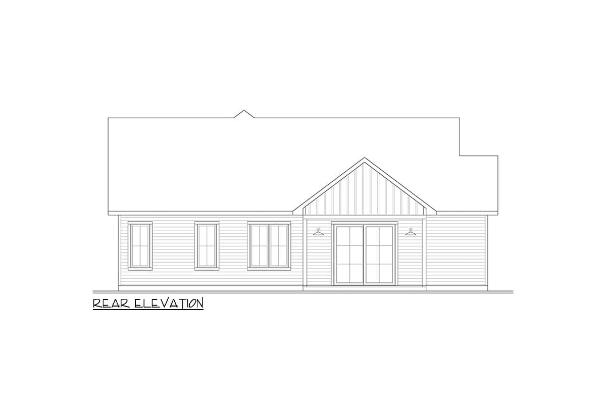 Plan 22685DR: One-Story Transitional House Plan with Four Bedrooms - 1625 Sq Ft - Image #9 - New American, Ranch, Transitional