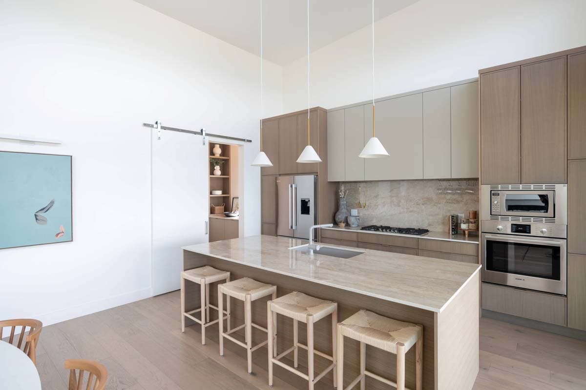 Plan 144112UPR: 3-Bed Mid-Century Modern House Plan with Walkout Basement - 3430 Sq Ft - Image #4 - Contemporary, Mid Century Modern, Modern