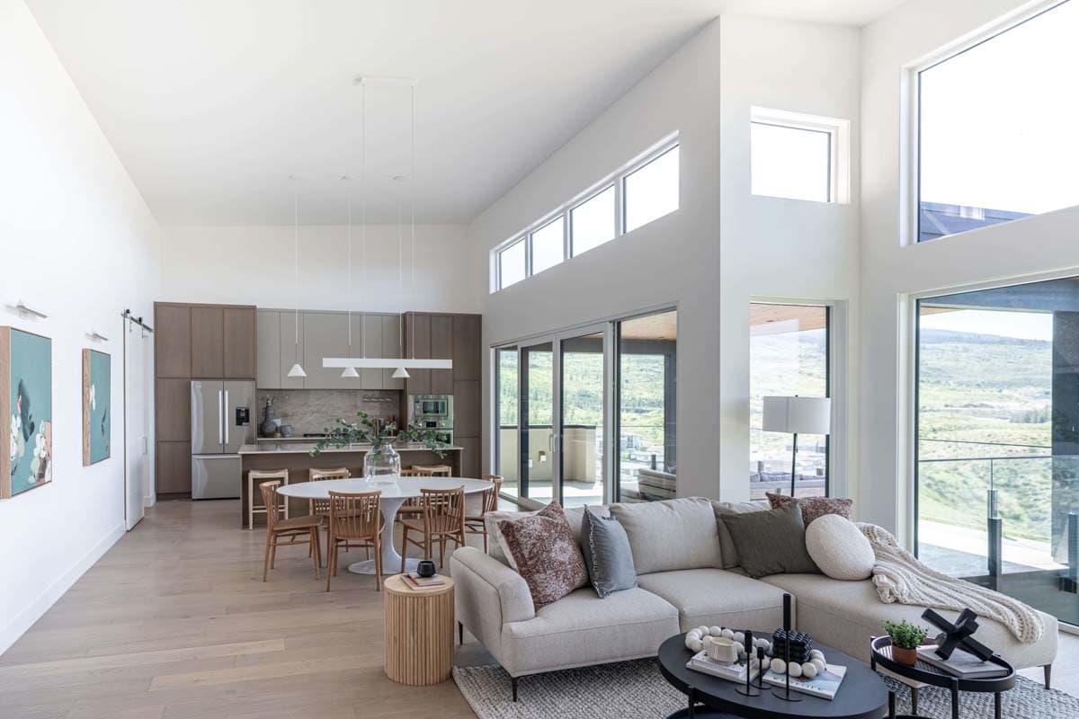 Plan 144112UPR: 3-Bed Mid-Century Modern House Plan with Walkout Basement - 3430 Sq Ft - Image #5 - Contemporary, Mid Century Modern, Modern