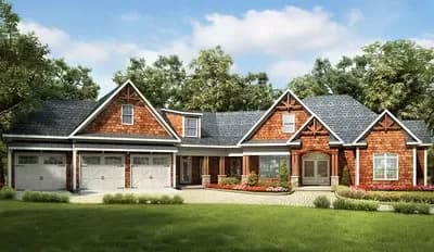 Craftsman House Plan with Expansion Possibilities - 2731 Sq Ft
