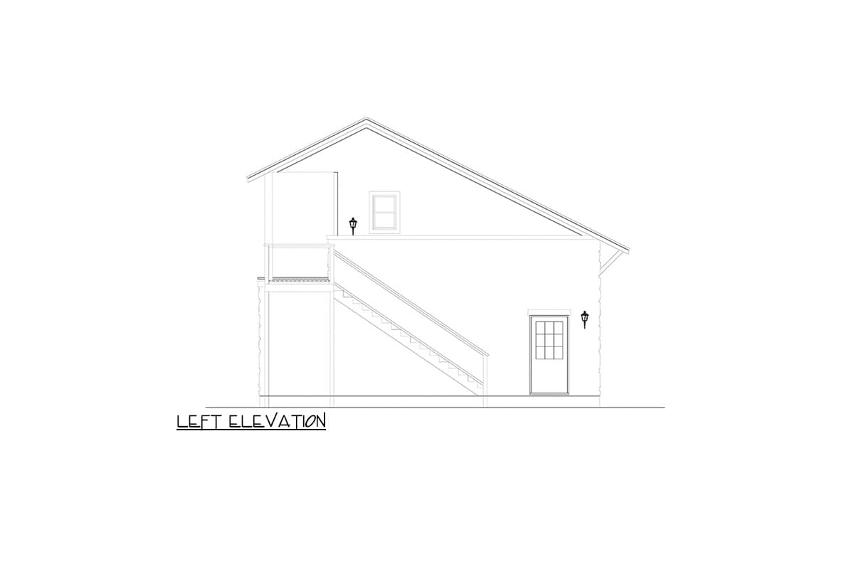 Plan 264049KMD: 2-Car Detached Garage with Stone Exterior and Living Space Above - 905 Sq Ft - Image #8 - Hill Country, Rustic