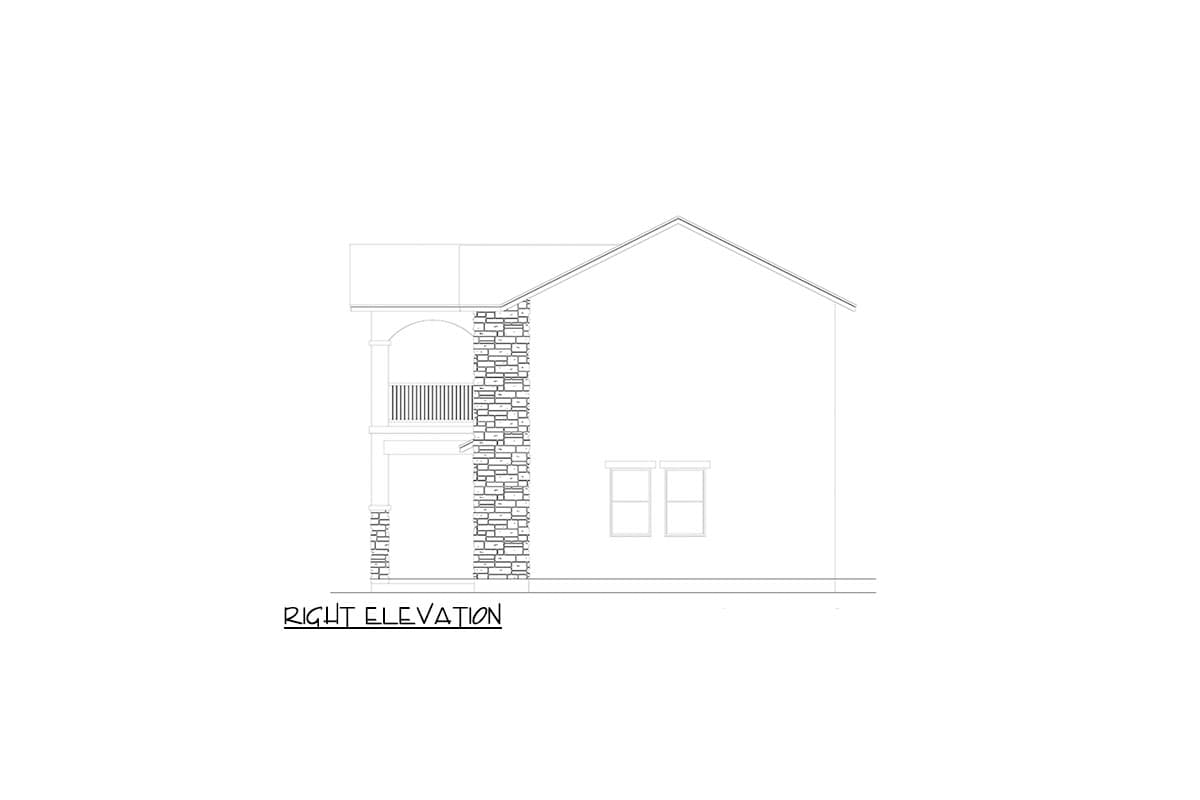 Plan 264053KMD: European-Style 3-Car Garage Apartment - 1128 Sq Ft - Image #5 - European, Mediterranean