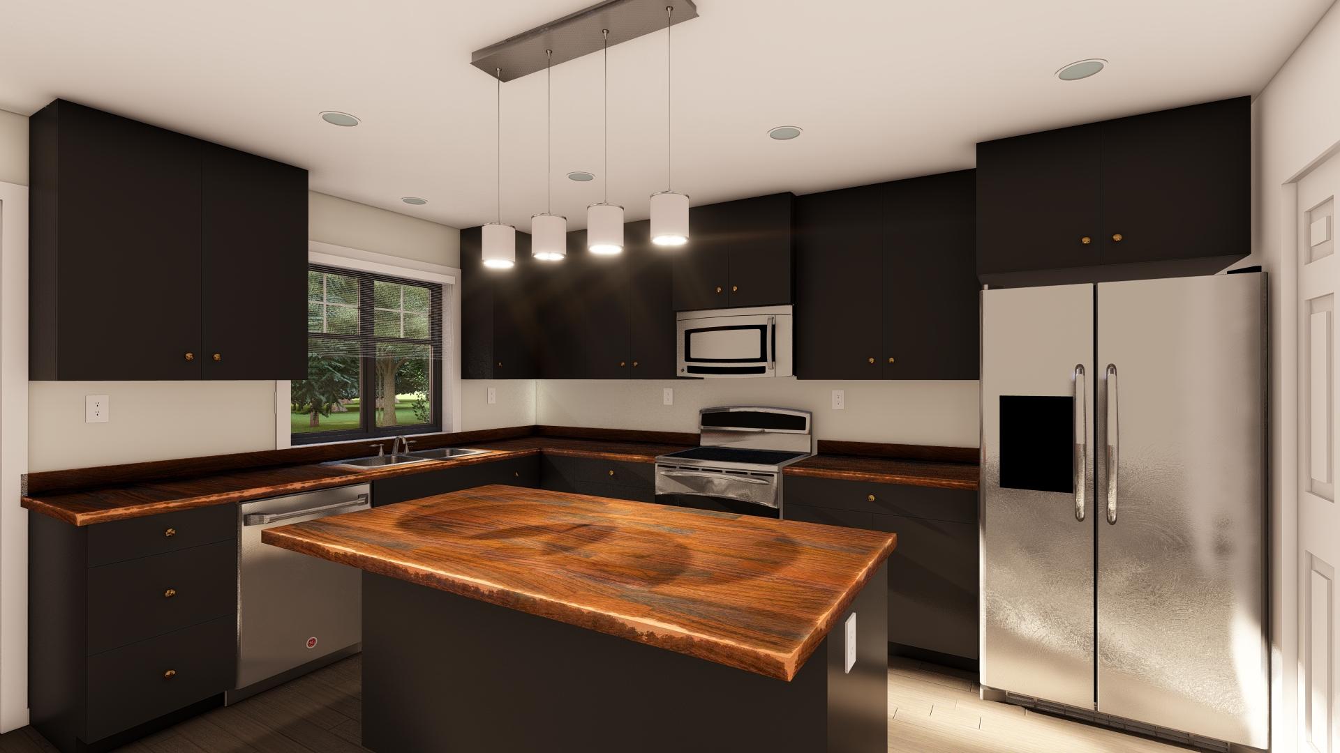 Plan 67821MG: ADU Cottage with Gabled Front Porch - 744 Square Feet - Image #7 - Cottage, Country, Modern Farmhouse, Ranch, Vacation