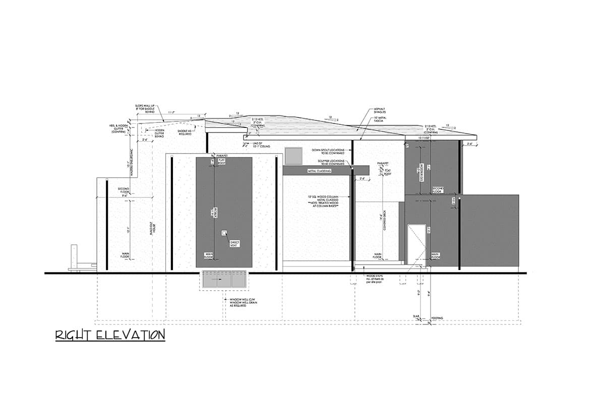 Plan 81834AB: Mid-Century Modern House Plan with 3 Upstairs Bedrooms - 3528 Sq Ft - Image #6 - Mid Century Modern, Modern