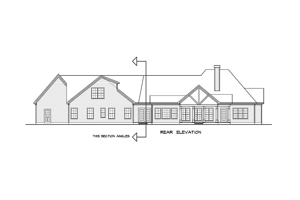 Plan 36029DK: Angled Craftsman House Plan with Expansion Possibilities - 3033 Sq Ft - Image #4 - Craftsman, Mountain, Northwest