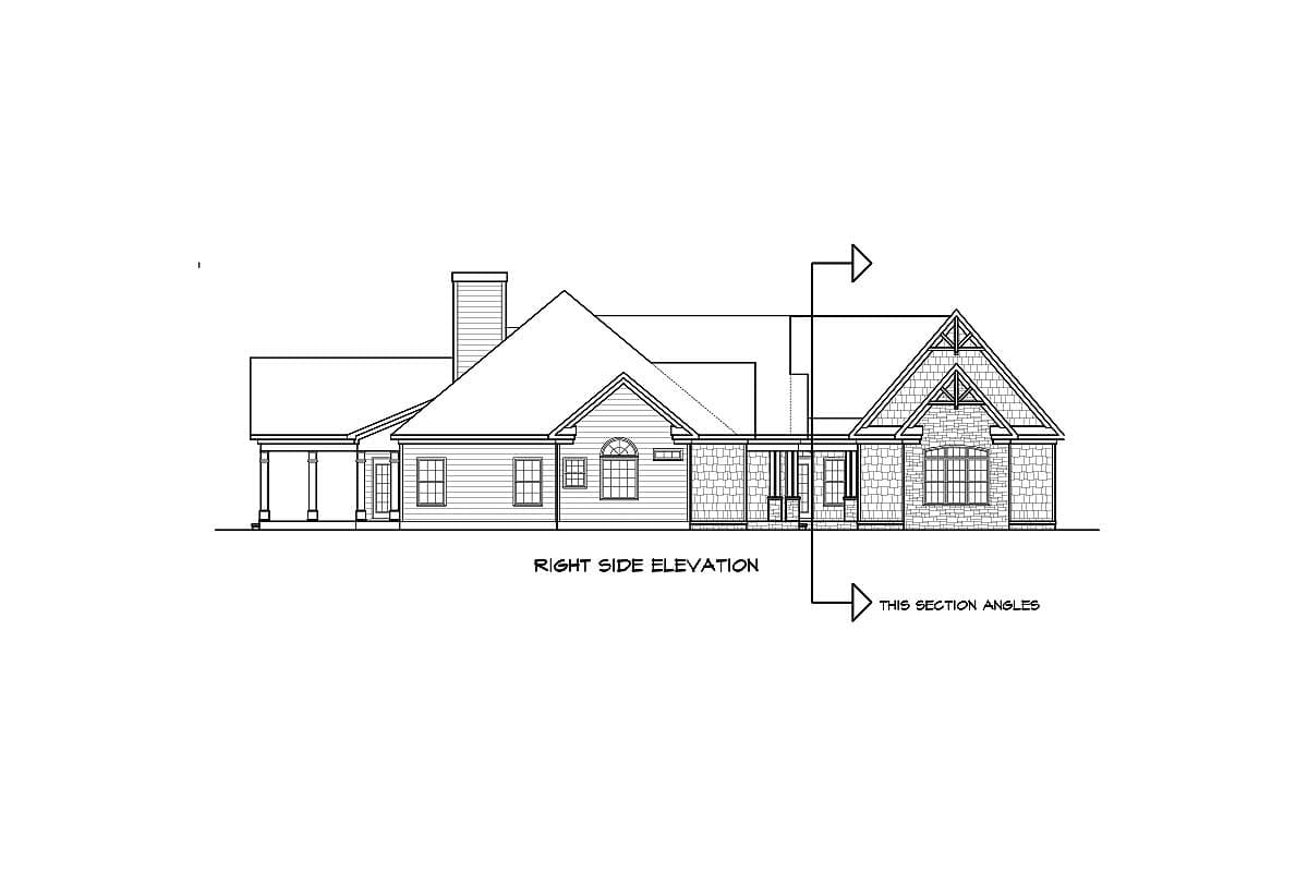 Plan 36029DK: Angled Craftsman House Plan with Expansion Possibilities - 3033 Sq Ft - Image #6 - Craftsman, Mountain, Northwest