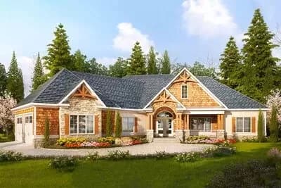 Designer Mountain Craftsman House Plan