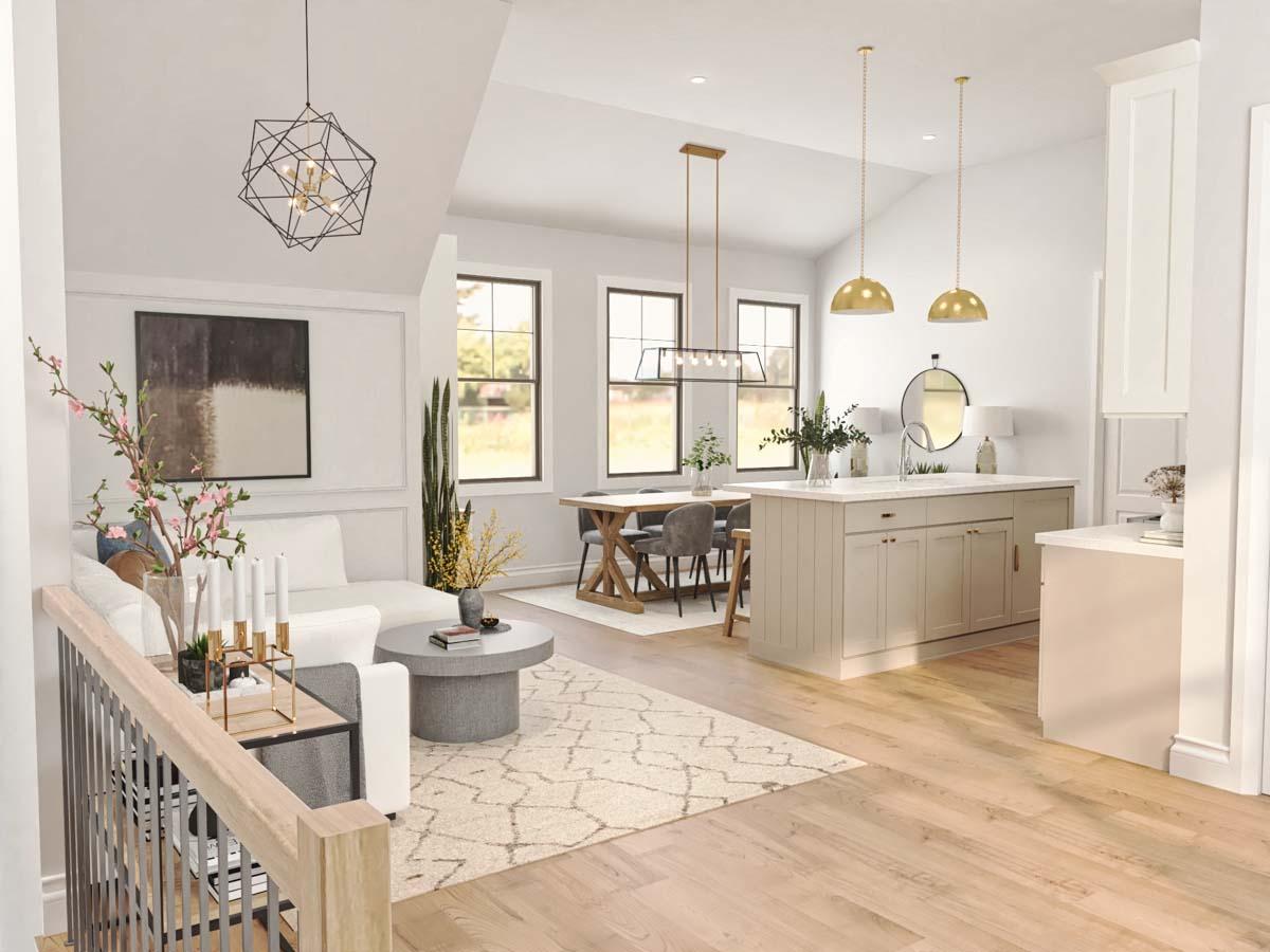 Plan 12329JL: 940 Square Foot New American Style Garage Apartment ADU - Image #10 - New American
